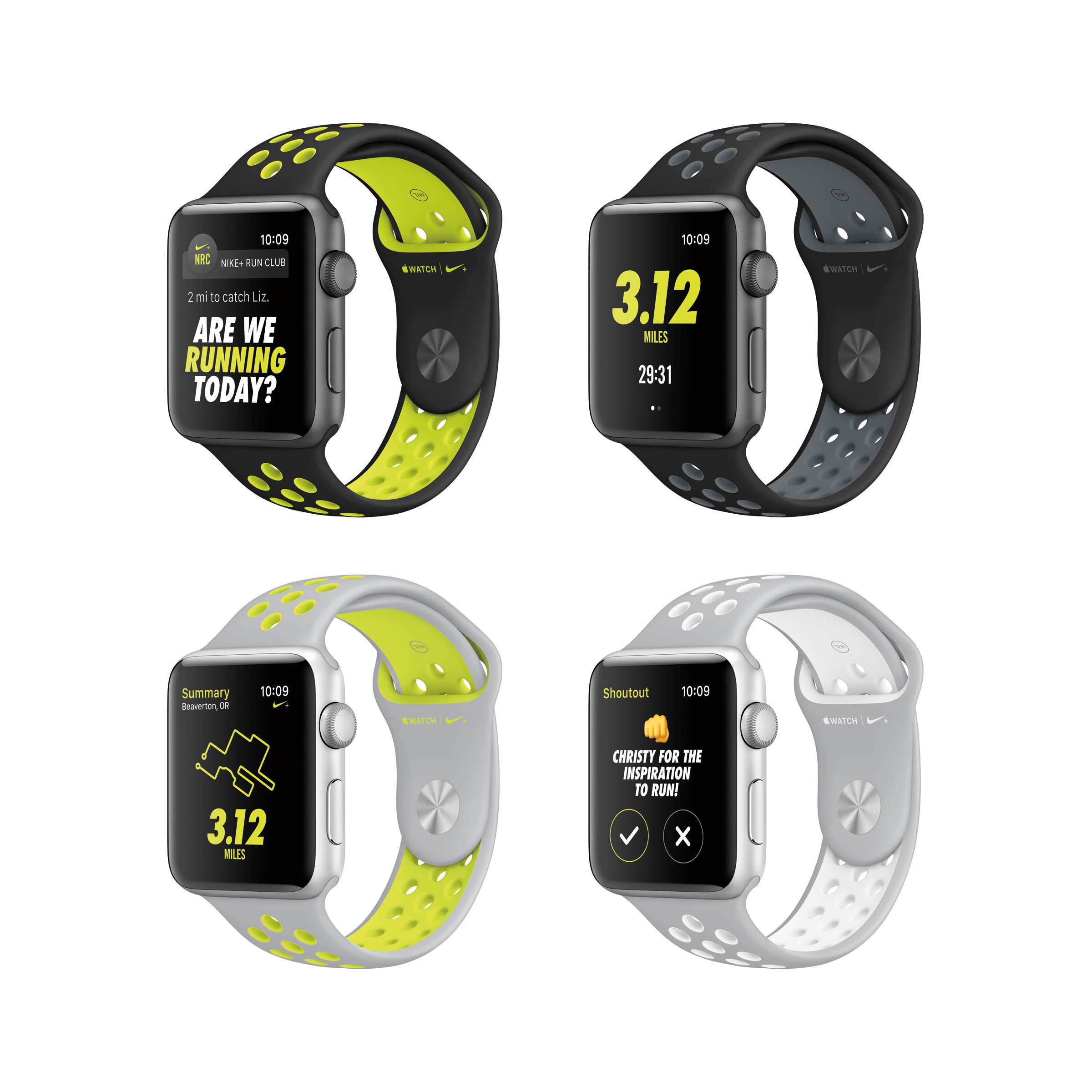 mi band nike run club