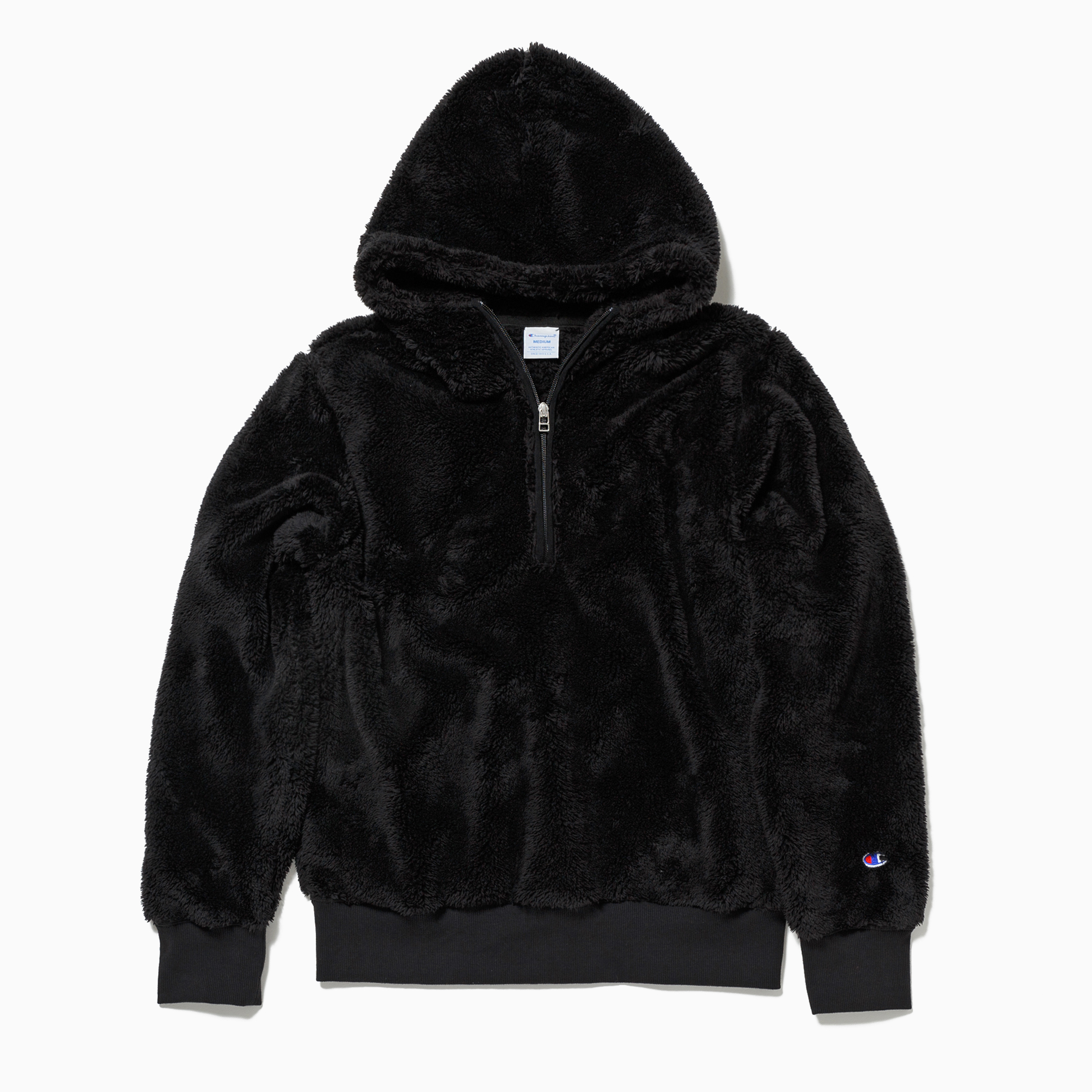 Champion faux fur hoodie hot sale