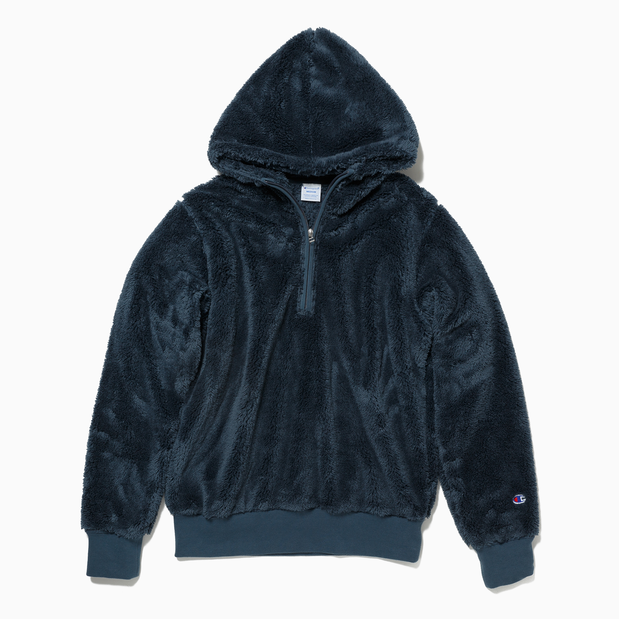 champion sherpa half zip hoodie