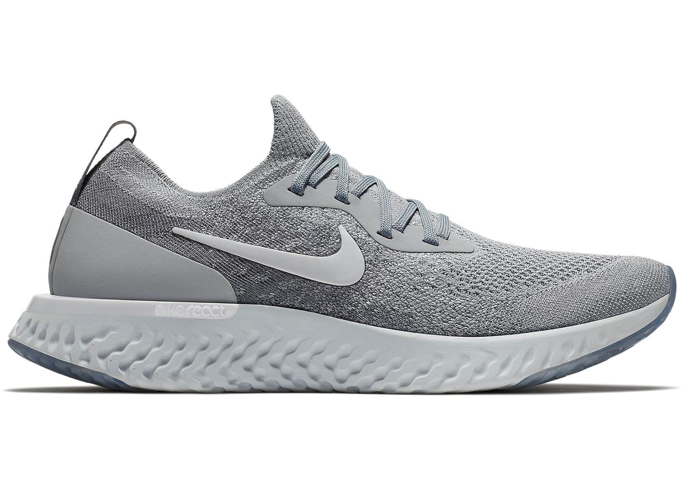 wolf grey nike epic react flyknit
