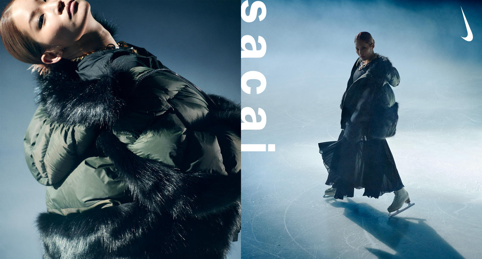 Sacai X Nike Outer Collection That Fuses Fur And Melton Released Roc Staff Ring Of Colour