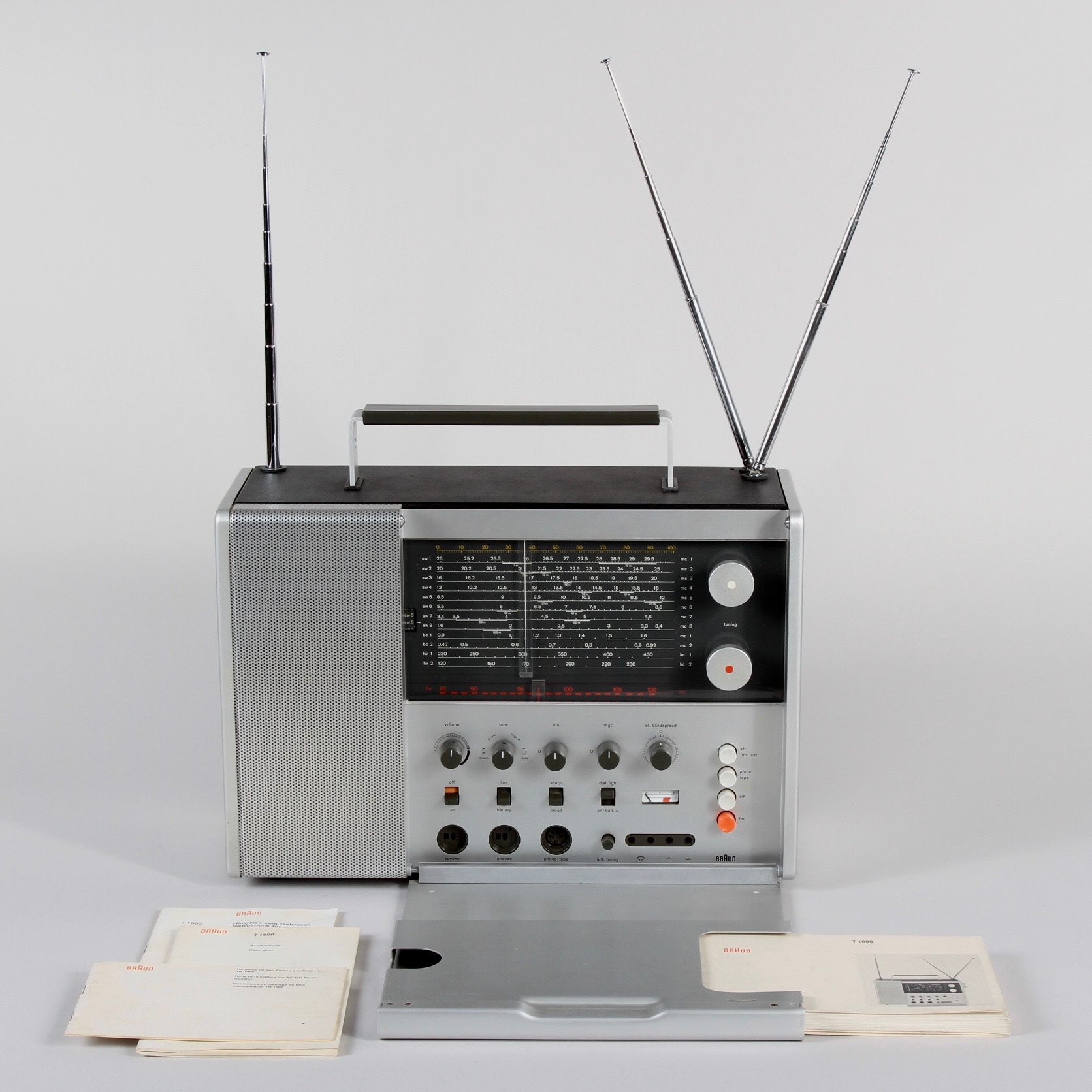 Archive exhibition of industrial design master Dieter Rams, Braun 