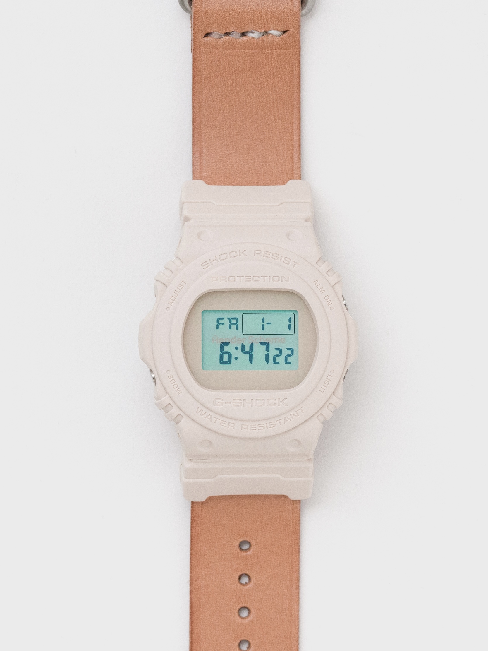 Hender Scheme and G-SHOCK collaborate to create a round-faced