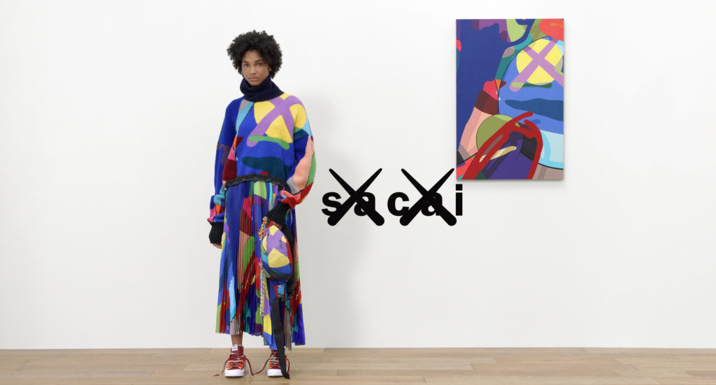 sacai collaborates with KAWS to create multi-colored camouflage